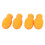 4Pcs Silicone Silent Drumstick Tips Mute Mallets Orange Instrument Accessory 11