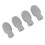 Grau Silikon Drumstick Silent Tips – 4 Stück Set für leise Percussion 9