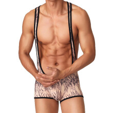 Men's Wrestling Singlets Undershirts Leotard Nightwear Sexy Bugle Pouch Bodysuits XL One Piece Skin Fit Jumpsuits