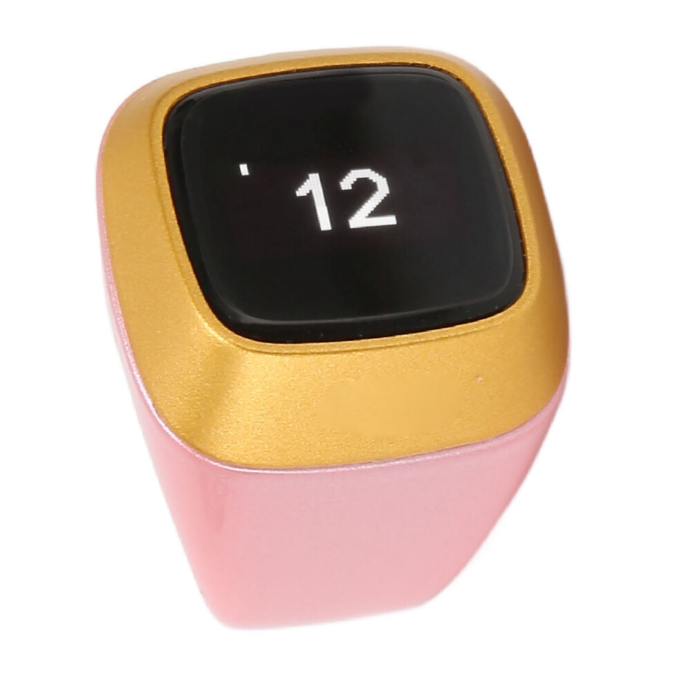 Smart Counter Ring With 0.49In Oled Screen & 20Mm Cnc Button Pink 4901369771357
