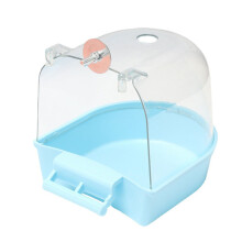 Bird Bath for Cage Parrot Bath Tub Hangable SpaceSaving Design Fits Various Bird Sizes