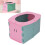 Foldable Pink Potty Training Seat for Travel, Multi Purpose, ABS Material 13