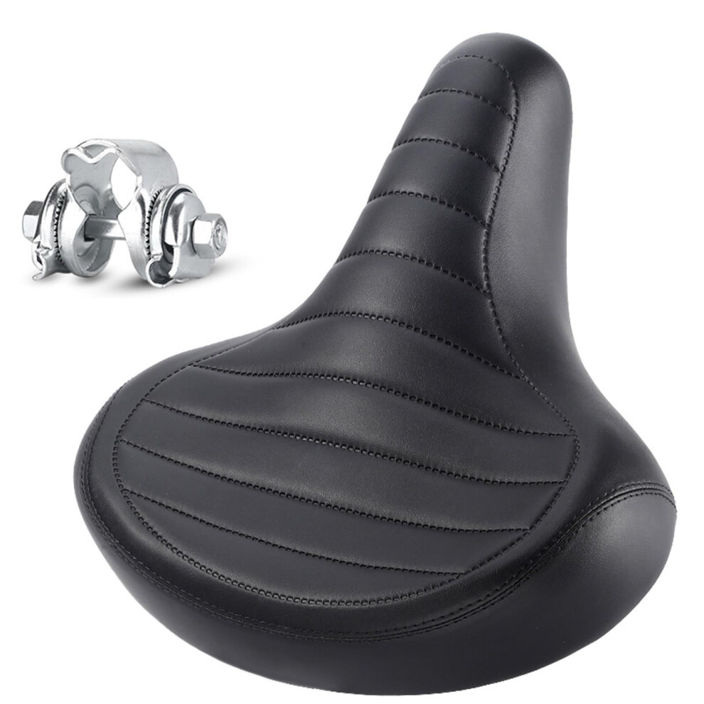 Ergonomic Motorcycle Saddle Leather Cover Waterproof Cushion For Shock Absorption Bike Seat Long Distance Rides Black 9189345237065