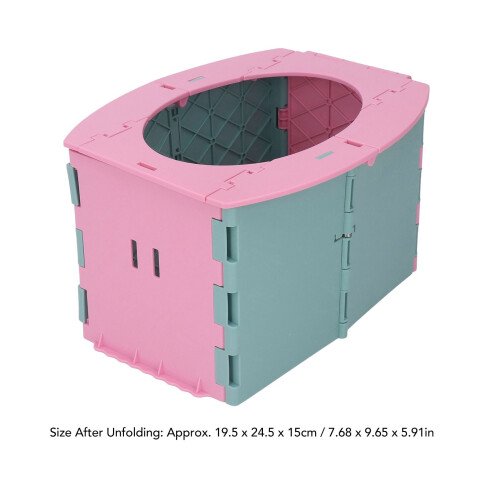 Foldable Pink Potty Training Seat for Travel, Multi Purpose, ABS Material 1