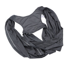 porte-bébé sling de grande taille - coton respirant gris foncé