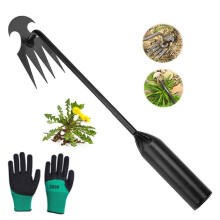 Garden Weeding Tool Stainless Steel and Manganese Steel Manual Weed Puller with Long Handle