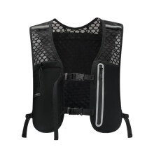 Running Hydration Vest Unisex Adjustable Hydration Backpack Lightweight AntiSlip Bladder Harness Black