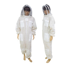 Beekeeping Suit Full Body Beeproof Protective Clothing 3Layer Ventilated Size L Professional Farm Safety Outfit