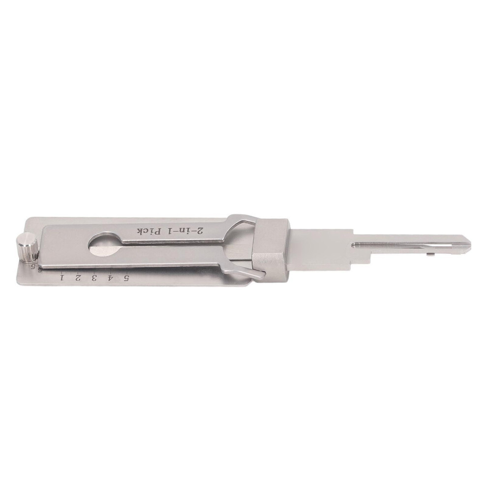 2 In 1 Stainless Steel Key Decoder & Pick Hook Tool For Repair & Maintenance 9411369773633