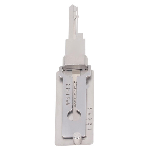 KW1 Stainless Steel Key Decoder 2-in-1 Pickup Hook Tool for Repair