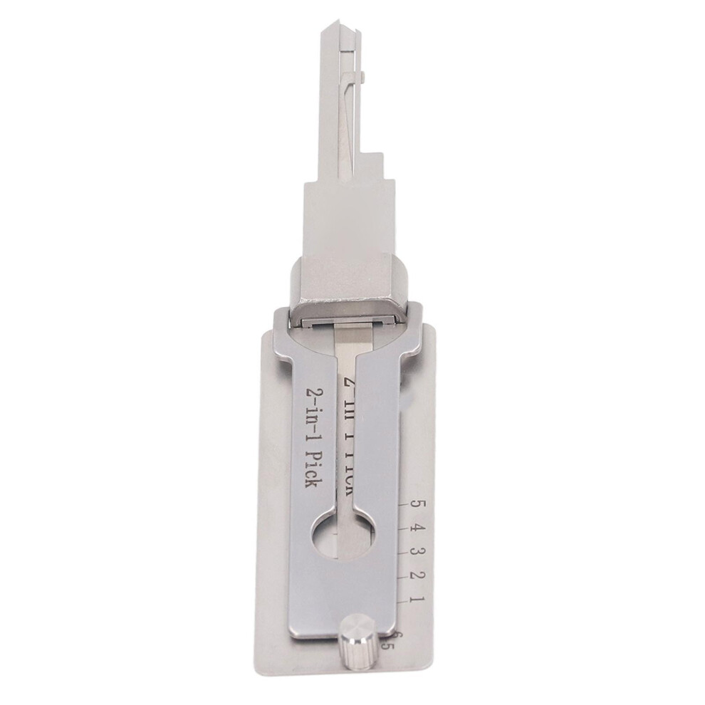 Kw1 Stainless Steel Key Decoder 2-In-1 Pickup Hook Tool For Repair 8401376513149