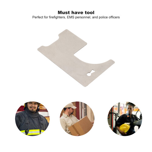 Multifunctional Stainless Steel Firefighting Tool, 86x55x0.7mm 1