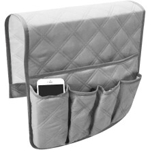 Bedside Storage Pocket for Couch, Chair Arm Organizer with Non-Slip Design for Entertainment Accessories Organizer Waterproof Sofa Storage, Multiple P