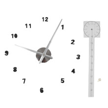 Ceas cu mișcare silențioasă, operă de artă 3D personalizabilă, ceas de perete DIY pentru decorarea creativă a casei, instalare fără unelte,