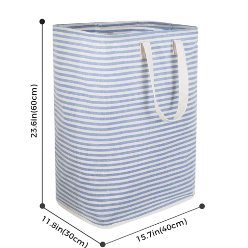 Collapsible Laundry Basket, Recycled Polyester Large Capacity Foldable Design Freestanding Clothes Hamper, Portable Laundry Storage Solution for Unive 2