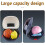 30L Motorcycle  Box with Backrest, Waterproof Tail Case with Night Reflector and Lock, Silver 3