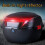 30L Motorcycle  Box with Backrest, Waterproof Tail Case with Night Reflector and Lock, Silver 4