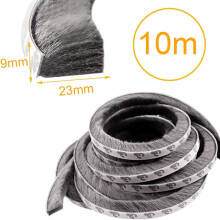 Robuuste tochtstrip, flexibele zelfklevende tochtstrip voor ramen en deuren, koudeluchtbarrière voor energie-efficiëntie en geluidsisolatie.