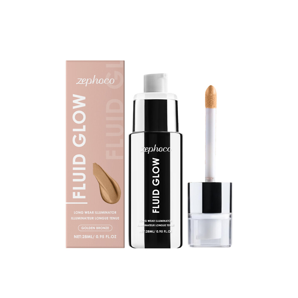 Golden/Bronze ( Color) Highlighting And Brightening Serum Series. Portable, Natural Highlighter That Can Be Used To Modify The Face