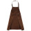 Plain Apron Front Pocket for Butchers Chefs Kitchen Cooking  Baking Waiter - Brown 3