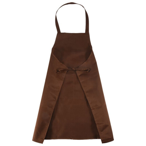 Plain Apron Front Pocket for Butchers Chefs Kitchen Cooking  Baking Waiter - Brown 2