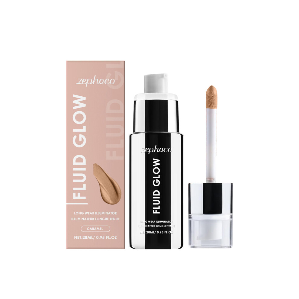 (Caramel color) Highlighting and brightening serum series. Portable, natural highlighter that can be used to modify the face