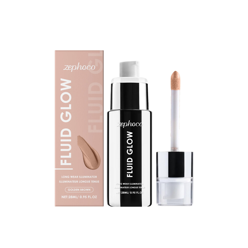 Golden/Brown ( Brown) Highlighting And Brightening Serum Series. Portable, Natural Highlighter That Can Be Used To Modify The Face
