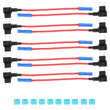Paquete de 10 - Adaptador TAP de Fusible de Circuito Adicional de 12 V para Coche  ATm APm Portafusible de Cuchilla