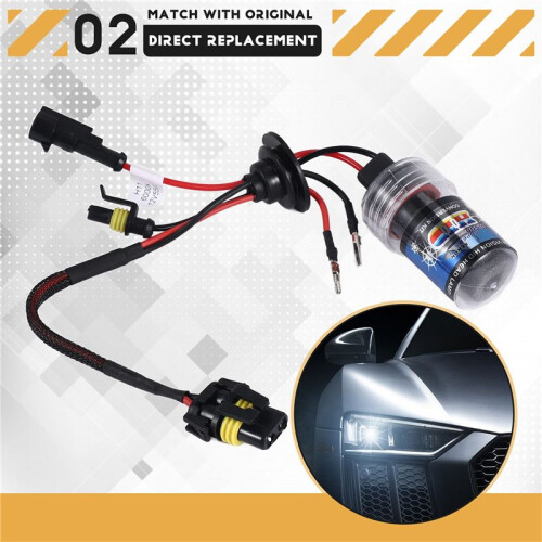 2X 55W H11 Xenon HID Front Light Headlight Car Xenon Lamp Light (6000K) 2
