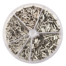 1900 pcs 0.5-2.5mm2 Connecteur de fil de sertissage en cuivre isole Extremite du cordon Ensemble de kit de terminal