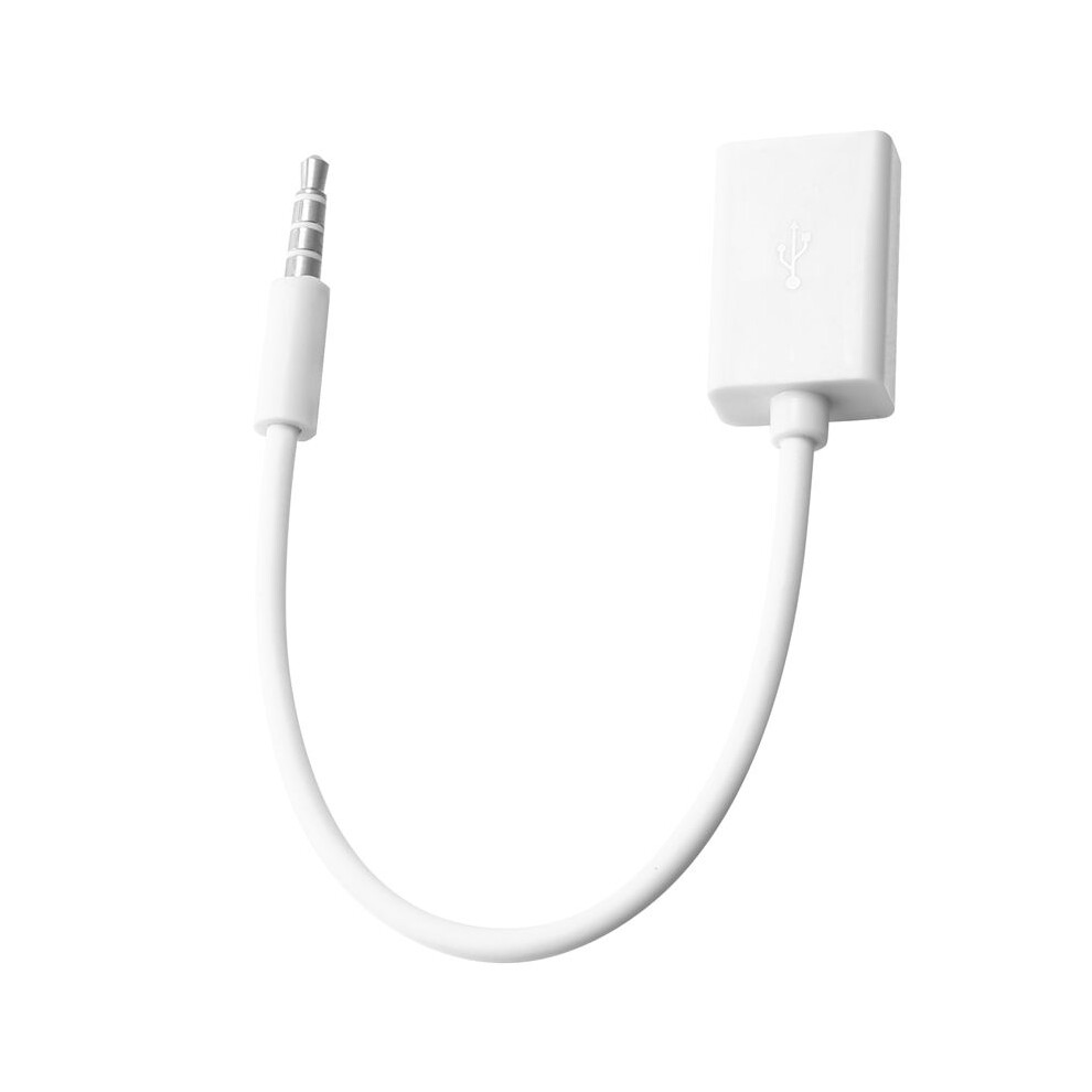3.5Mm Male Aux Audio Plug Jack To Usb 2.0 Female Converter Cable Cord Car Mp3 For Smartphone Cellphone Phones 4713062661107