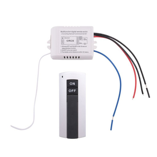 Channel with Digital Transmitter 220V /OFF 1  Wireless Relay Receiver Remote Control Light Lamp