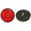 2pcs Round Red Reflector Universal For Motorcycle ATV 5.6*0.8cm 9