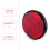 2pcs Round Red Reflector Universal For Motorcycle ATV 5.6*0.8cm 5