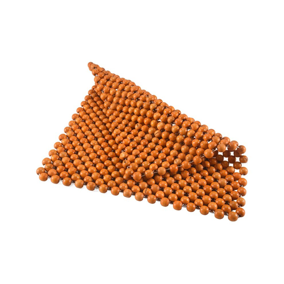 Muzhu Car Cushion Wooden Beads Chair Art Massage Cushion Car Cushion Car Cover Bead Pad Beige 4711362269917