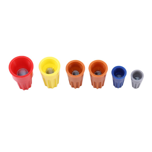 158Pcs 5 Colors Electrical Wire Connector Twist- Screw Terminal Spring Inserted Nuts Caps Assortment Set 2