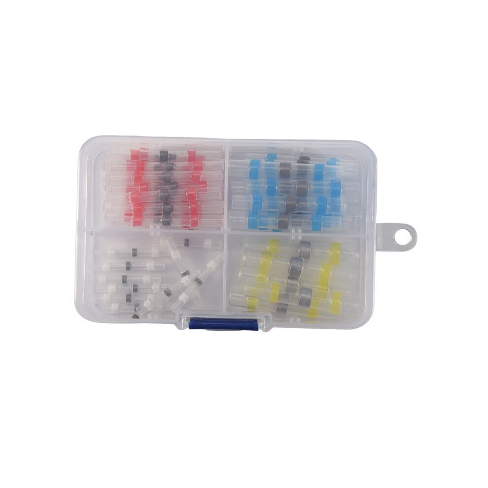 50Pcs Connector Heat Shrink Sordering Terminals Waterproof Solder Sleeve Tube Wire Insulated Butt Connectors Diy Electronic Cable Kit 6033626649203