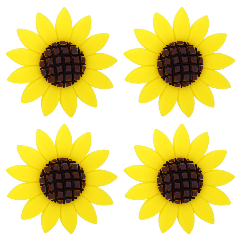 4 Pcs Car Sunflower Accessories Car Air Freshener Sunflower Air Vent Clips Air Vent Decorations Perfume For Cars 6031910193715