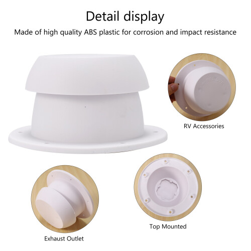 Round Capuchon De Ventilation En Forme De TÊTe De Champignon Pour Accessoires Rv 2