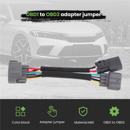 Obd1 To Obd2 10-Pin Distributor Adapter Jumper Harness for 2