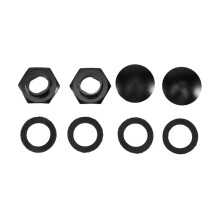 Rear Windshield Glass Strut Hardware Kit Fit for 92-95 Hatchback EG6 CRV Black
