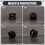 Rear Windshield Glass Strut Hardware Kit Fit for   92-95 Hatchback EG6 CRV Black 7