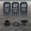 Rear Windshield Glass Strut Hardware Kit Fit for   92-95 Hatchback EG6 CRV Black 5