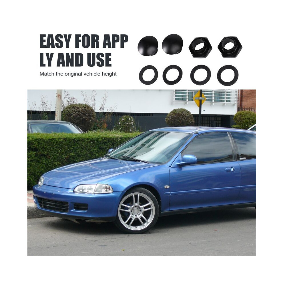 Rear Windshield Glass Strut Hardware Kit Fit For 92-95 Hatchback Eg6 Crv Black 6032275645123