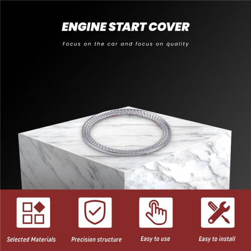 Engine Start Storage  Button Ring Trim Cover for   Sport 2014-2018 - L405 2013-2018 2