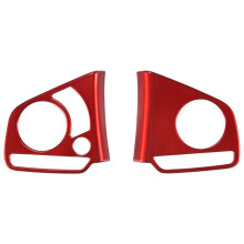 Steering Wheel Button Inner Decoration Cover Sticker Trim for 10Th Gen   2016-2020 Red