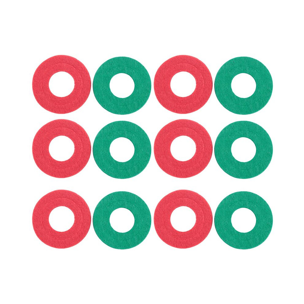 12 Pieces Battery Terminal Anti Corrosion Washers Fiber Battery Terminal Protector, 6 And 6 Red/Green 6131736500404