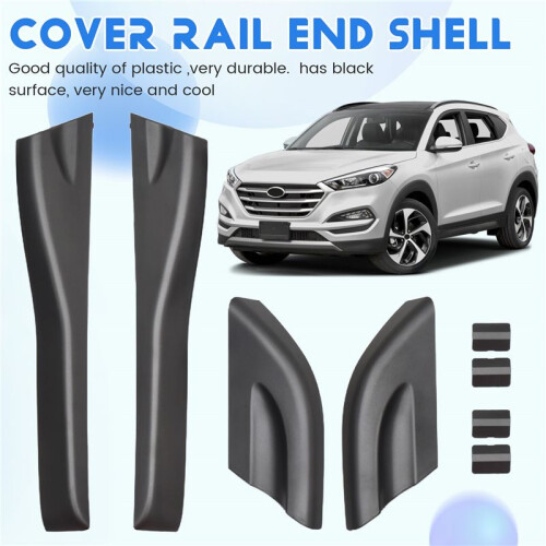 4Pcs Roof Rails Rack End Cover Shell for  Tucson 2004 -2008 1