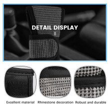 Auto Shift Gear Abdeckung, Glanz Kristall Auto Knob Schalt Hebel Schutz Diamant Auto Dekor ZubehöR für Frauen