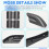 4Pcs Roof Rails Rack End Cover Shell for  Tucson 2004 -2008 6